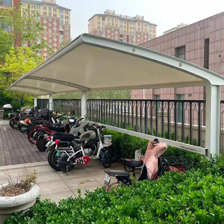 峨边膜结构电动车棚